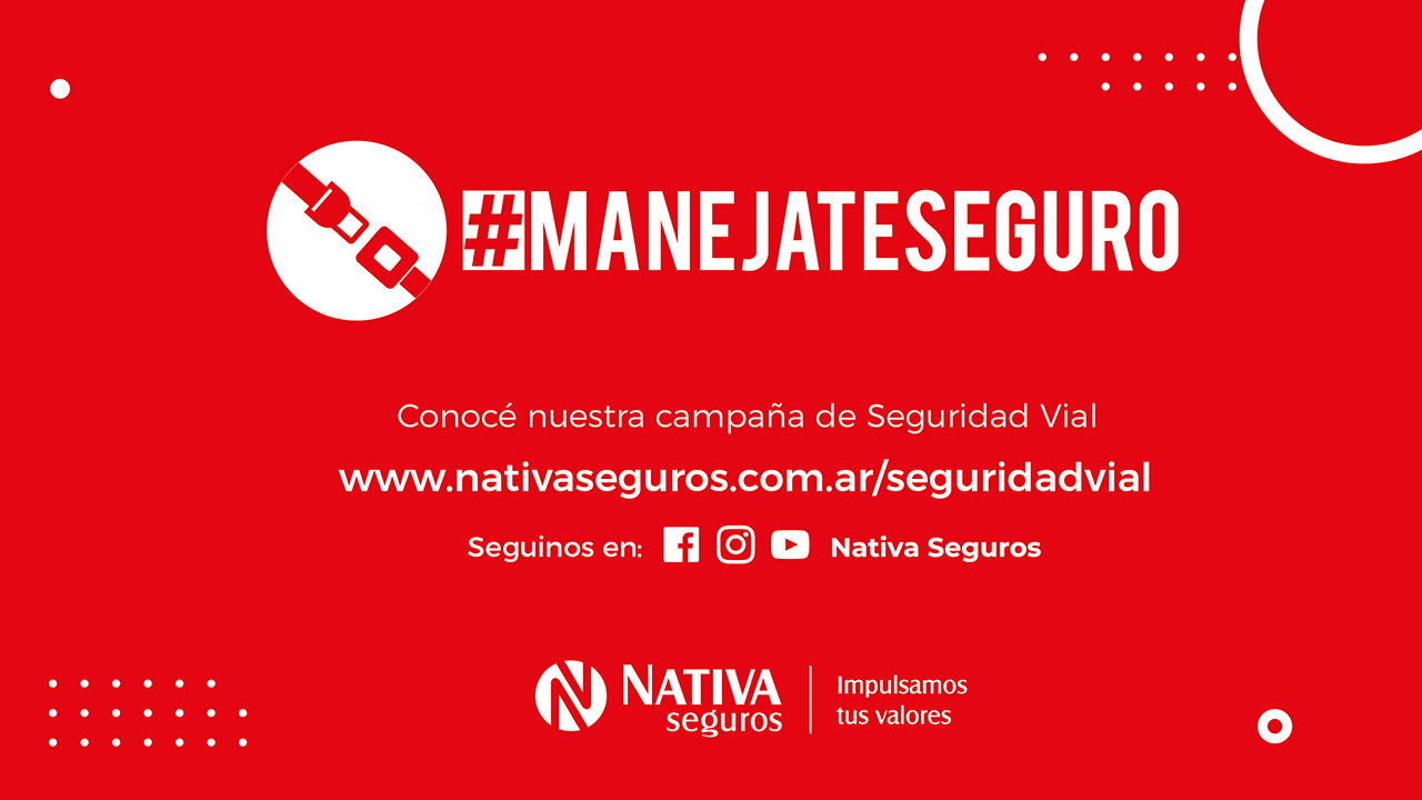 En el marco del Día Mundial de la Seguridad Vial, que se celebra cada 10 de junio, Nativa Seguros presentará una nueva edición de “#ManejateSeguro”, la campaña de Educación y Seguridad Vial dirigida principalmente a los niveles educativos inicial, medio y secundario. El desafío en esta oportunidad será profundizar sobre esta problemática en tiempos de pandemia, promoviendo herramientas de concientización y prevención de accidentes viales.